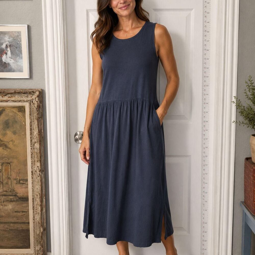 Eileen-fisher Women's Navy and Blue Casual-dresses